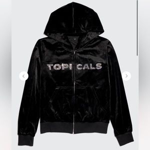 TOPICALS Fleece Hoodie Zip-up XXL